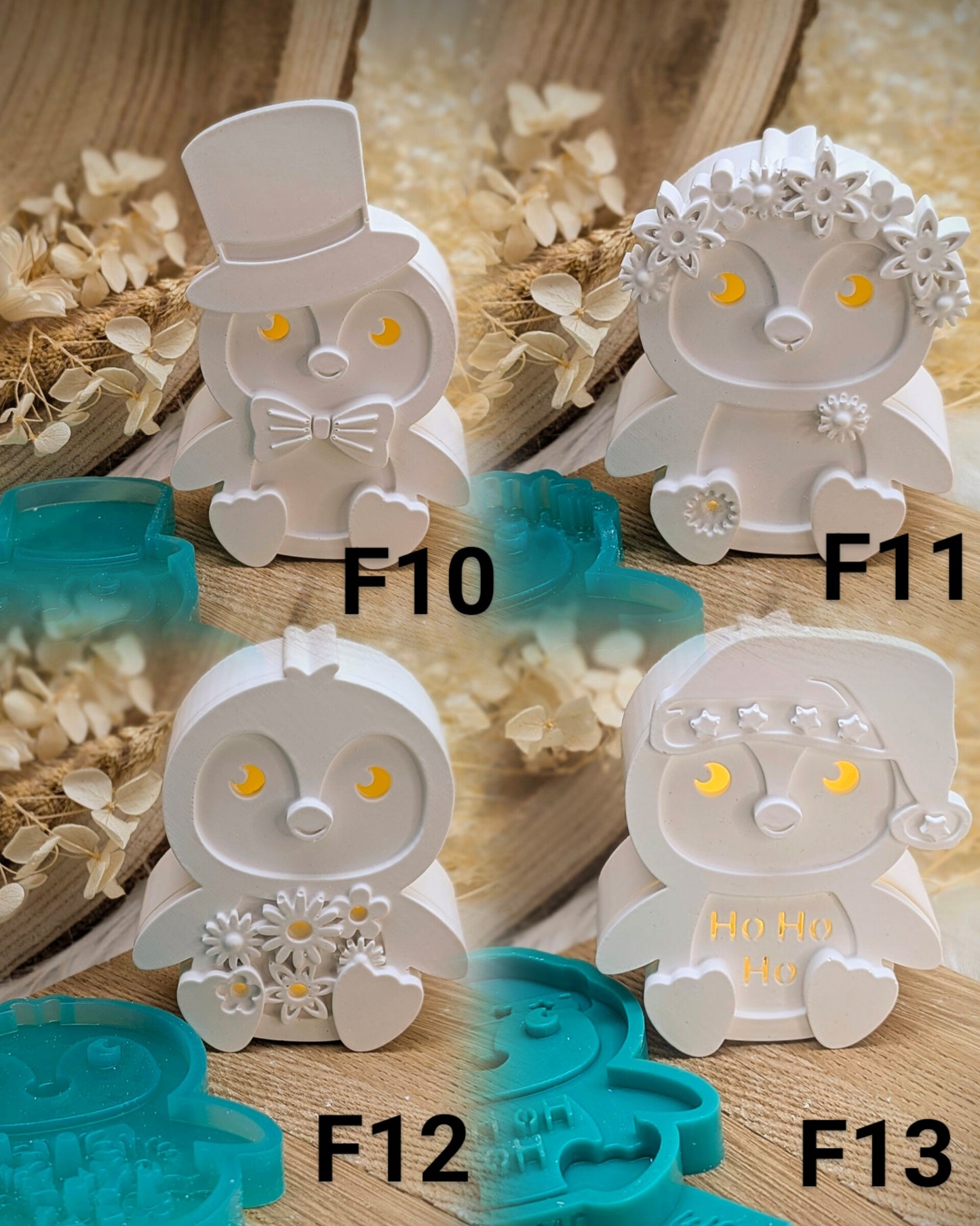 Silikonform für Leuchtfigur Pinguin