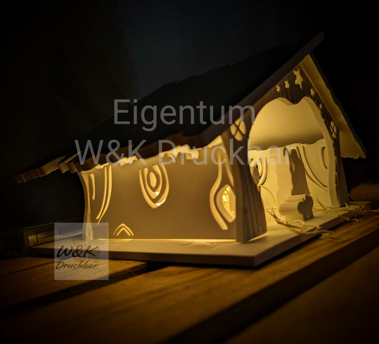 Silikonform Krippenhaus V3 / Krippenspiel
