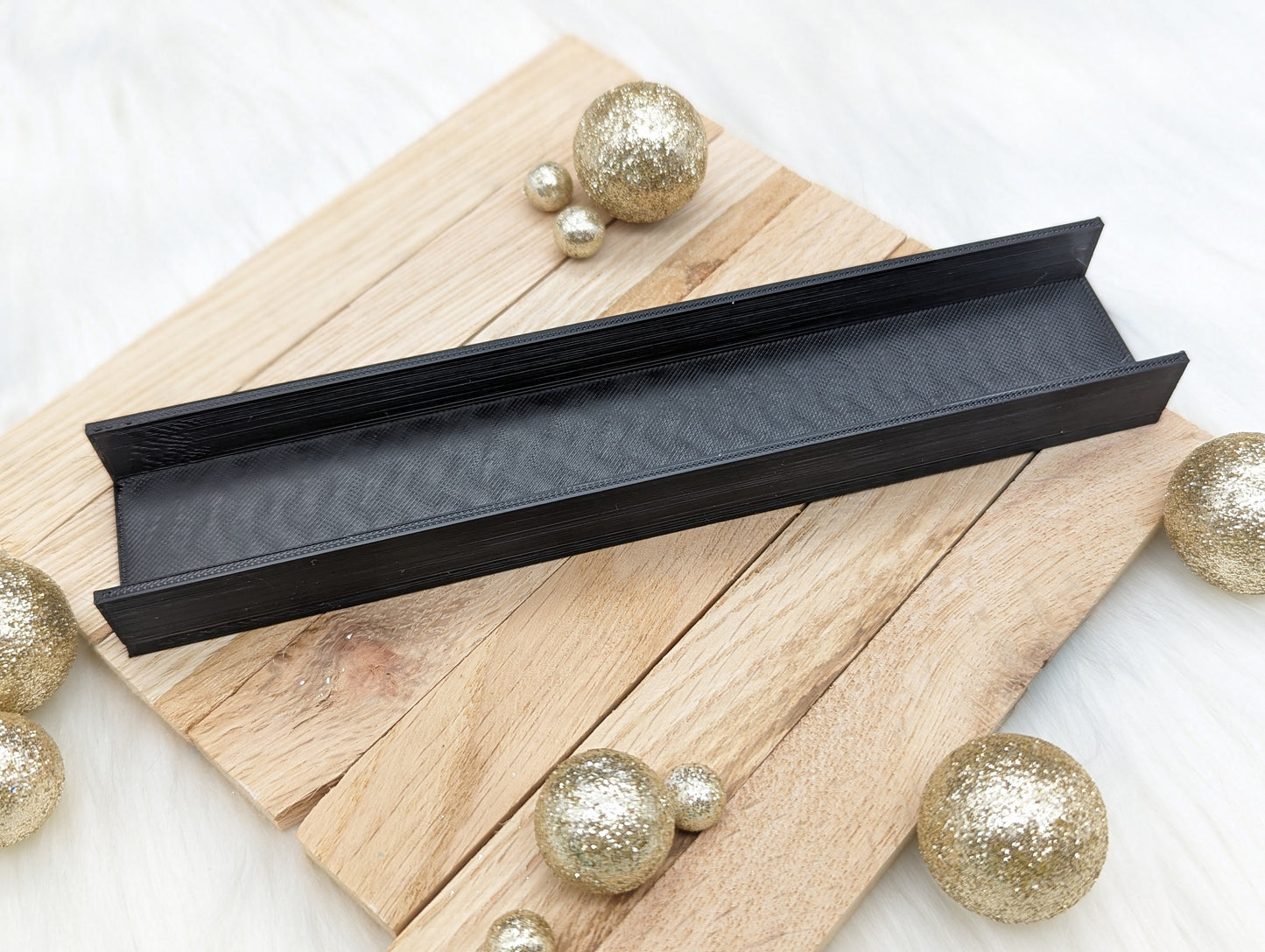 Klötzchen Gießform / HO HO HO Hochkant / Silikonform für Klötzchen / 160x22x8 mm / Silikon Klötzchen Gießform /Gießform Klötzchen
