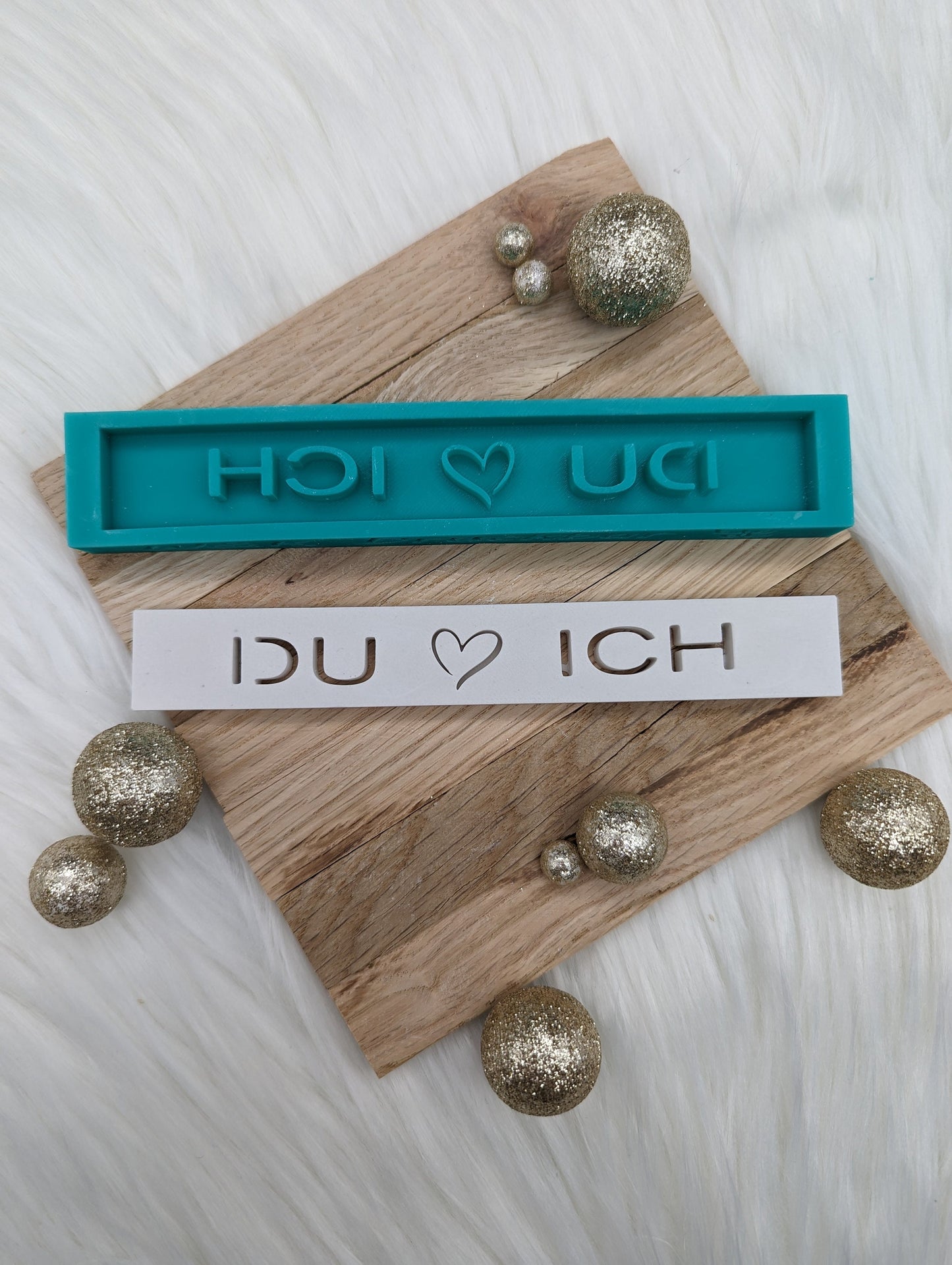 Klötzchen Gießform / DU&ICH / Silikonform für Klötzchen / 160x22x8 mm / Silikon Klötzchen Gießform /Gießform Klötzchen