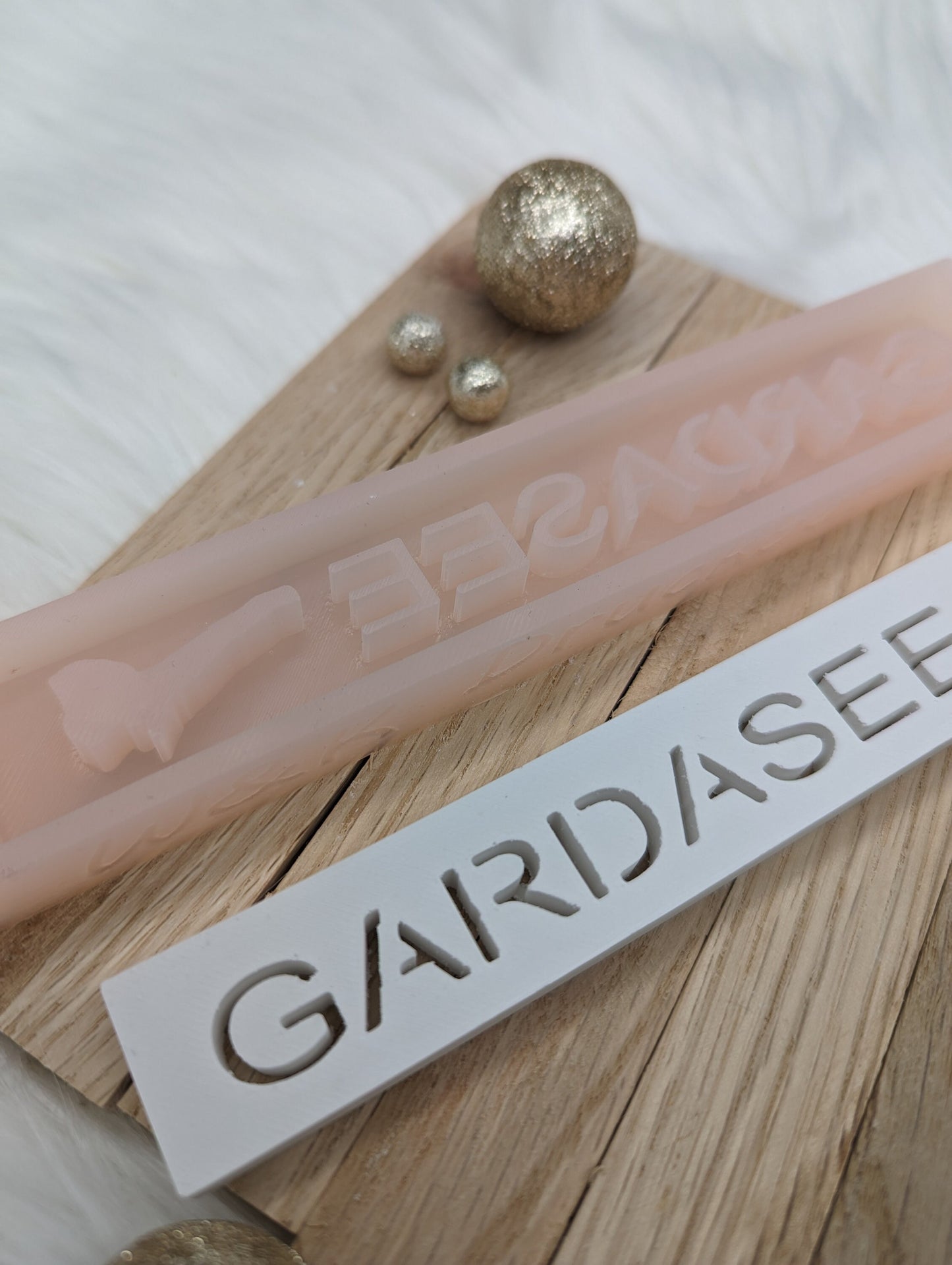 Klötzchen Gießform / GARDASEE / Silikonform für Klötzchen / 160x22x8 mm / Silikon Klötzchen Gießform /Gießform Klötzchen