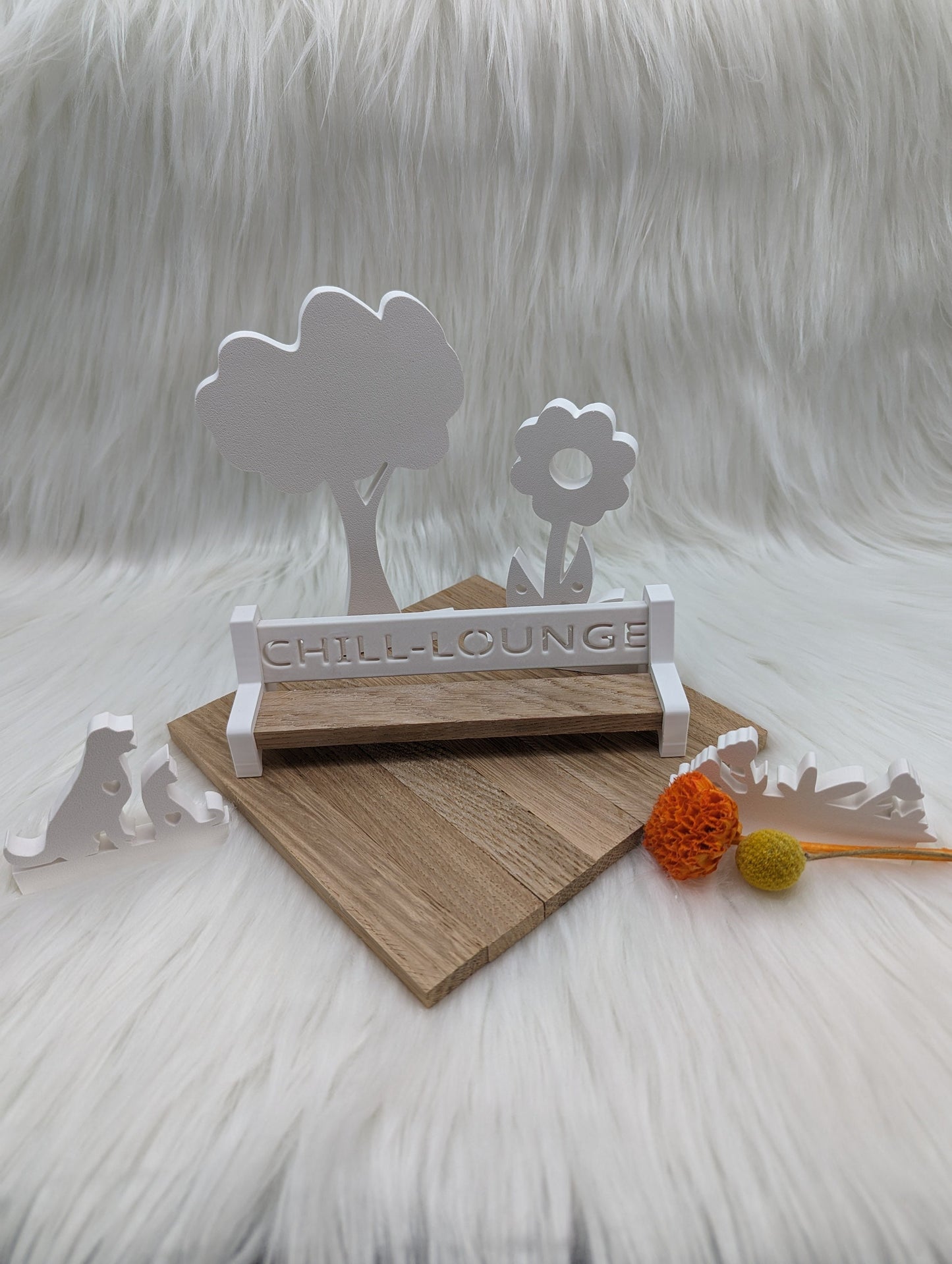 Gießform Bank / Parkbank / Sitzbeine / Miniatur / passend für Klötzchen / Raysin