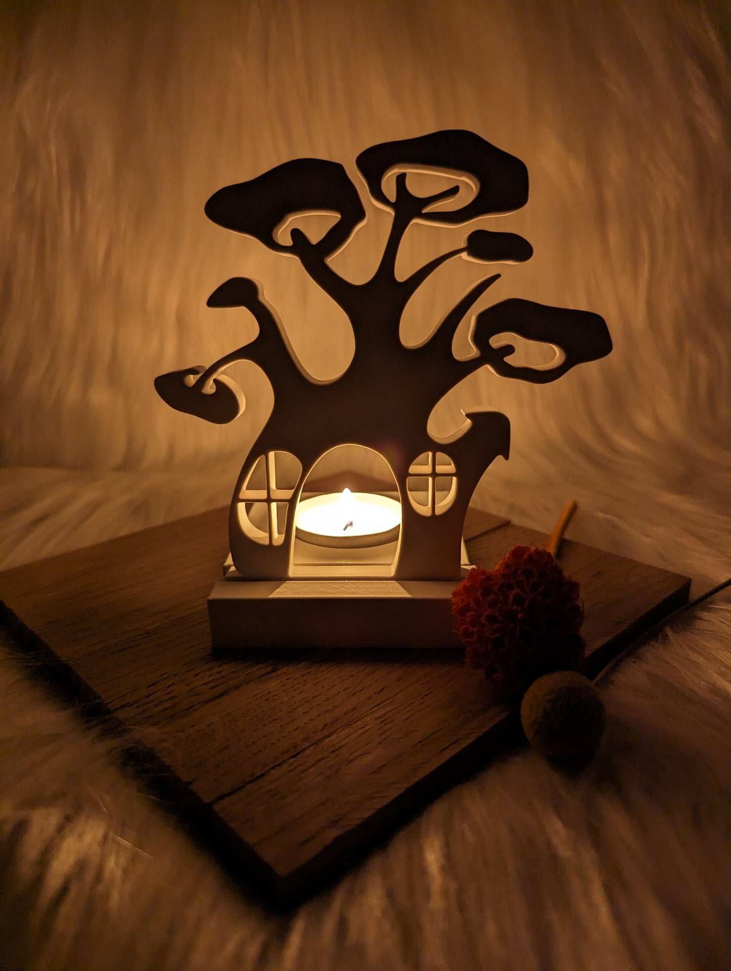Silikonform Baum Fantasy für Einschieber / Fantasy / Teelichthalter / Einschieber / Raysin / Silikonform
