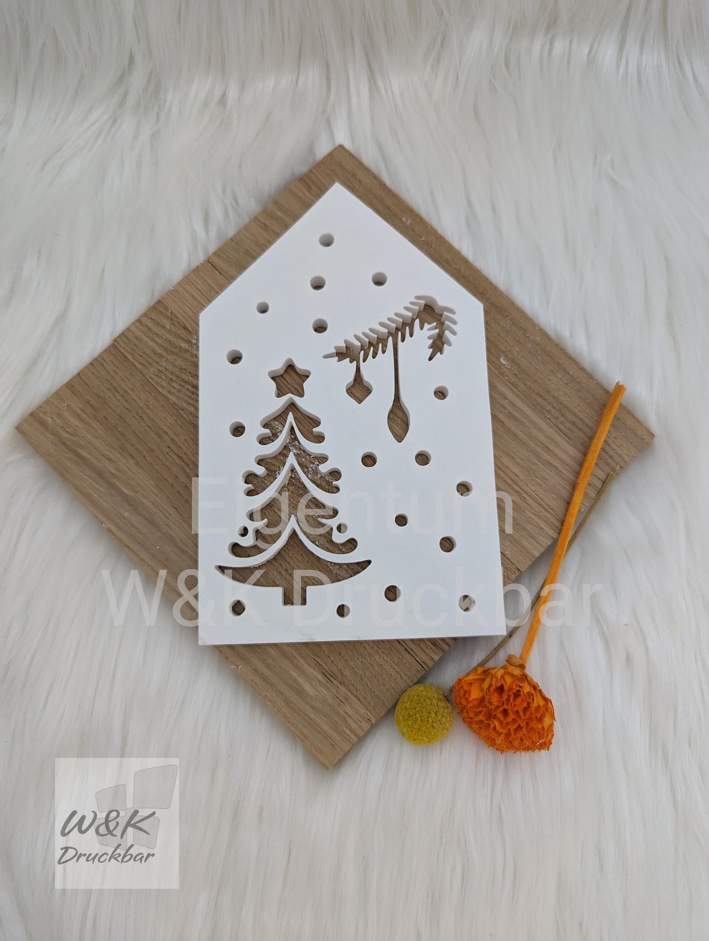 Silikonform für Lichthäuschen / Weihnachten / Weihnachtsbaum und Weihnachtsmann / Lichthaus / Lichthaus mit Dach / Raysin / Silikonform