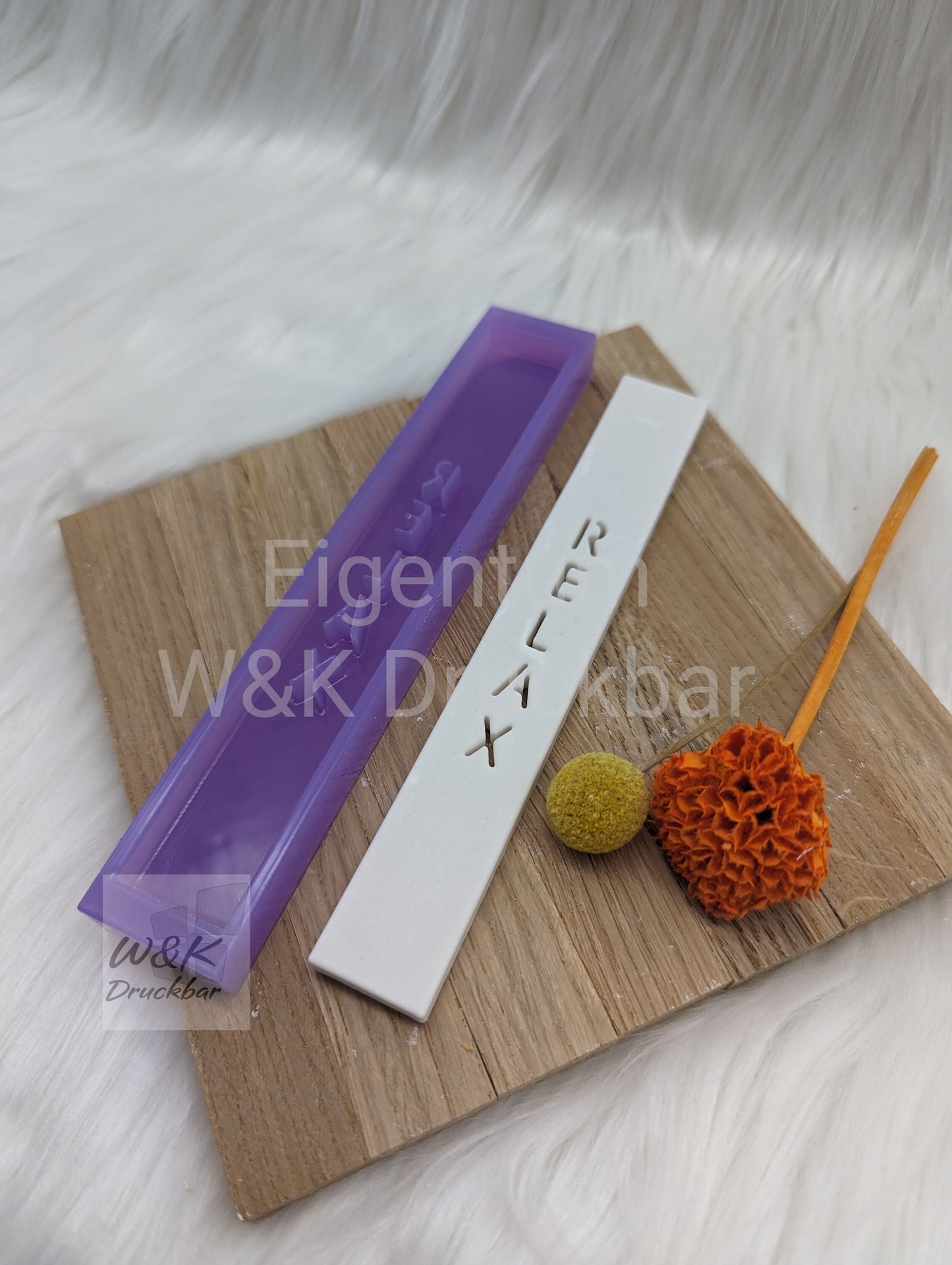 Klötzchen Gießform / Relax Hochkant / Silikonform für Klötzchen / 160x22x8 mm / Silikon Klötzchen Gießform /Gießform Klötzchen