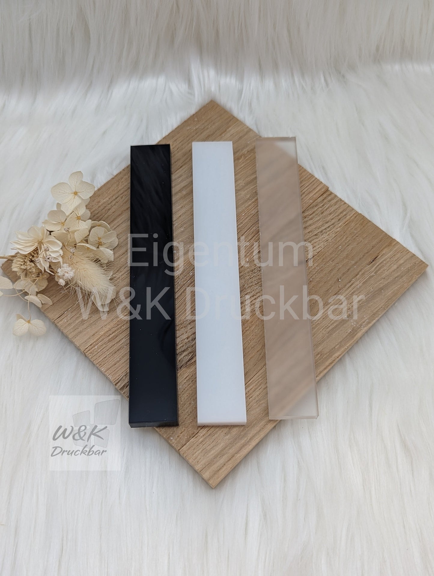 Acrylklötzchen 160x22*x8mm / Stärke 8mm