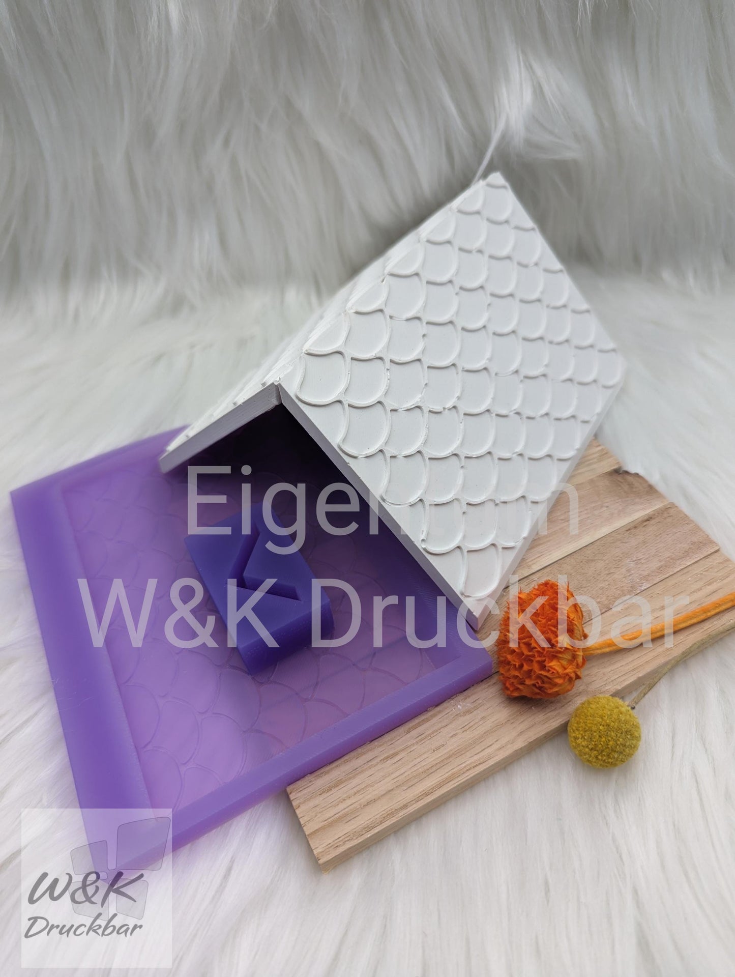 Silikonform für Lichthäuschen / Schneeflocke / Standarthaus / Lichthaus mit Dach / Raysin / Silikonform