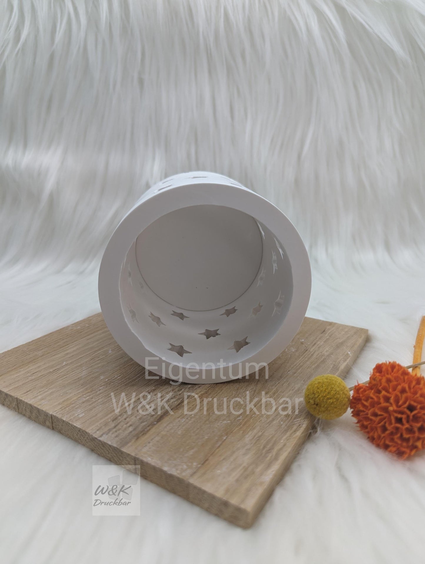 Silikonform für Häuserkranz V3/ Sterne / mit Boden / Raysin / Silikonform