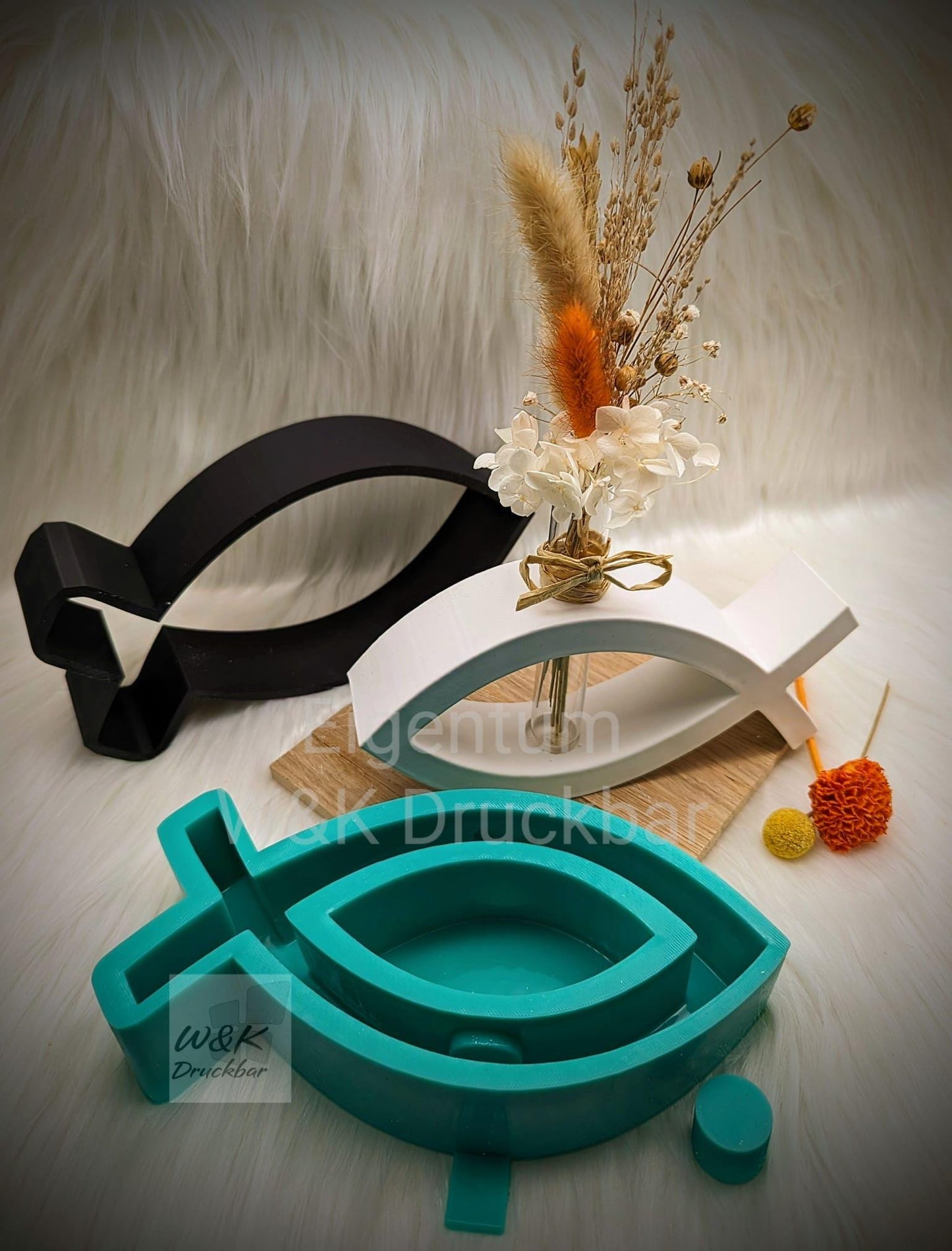 Silikonform Fisch für Reagenzglas