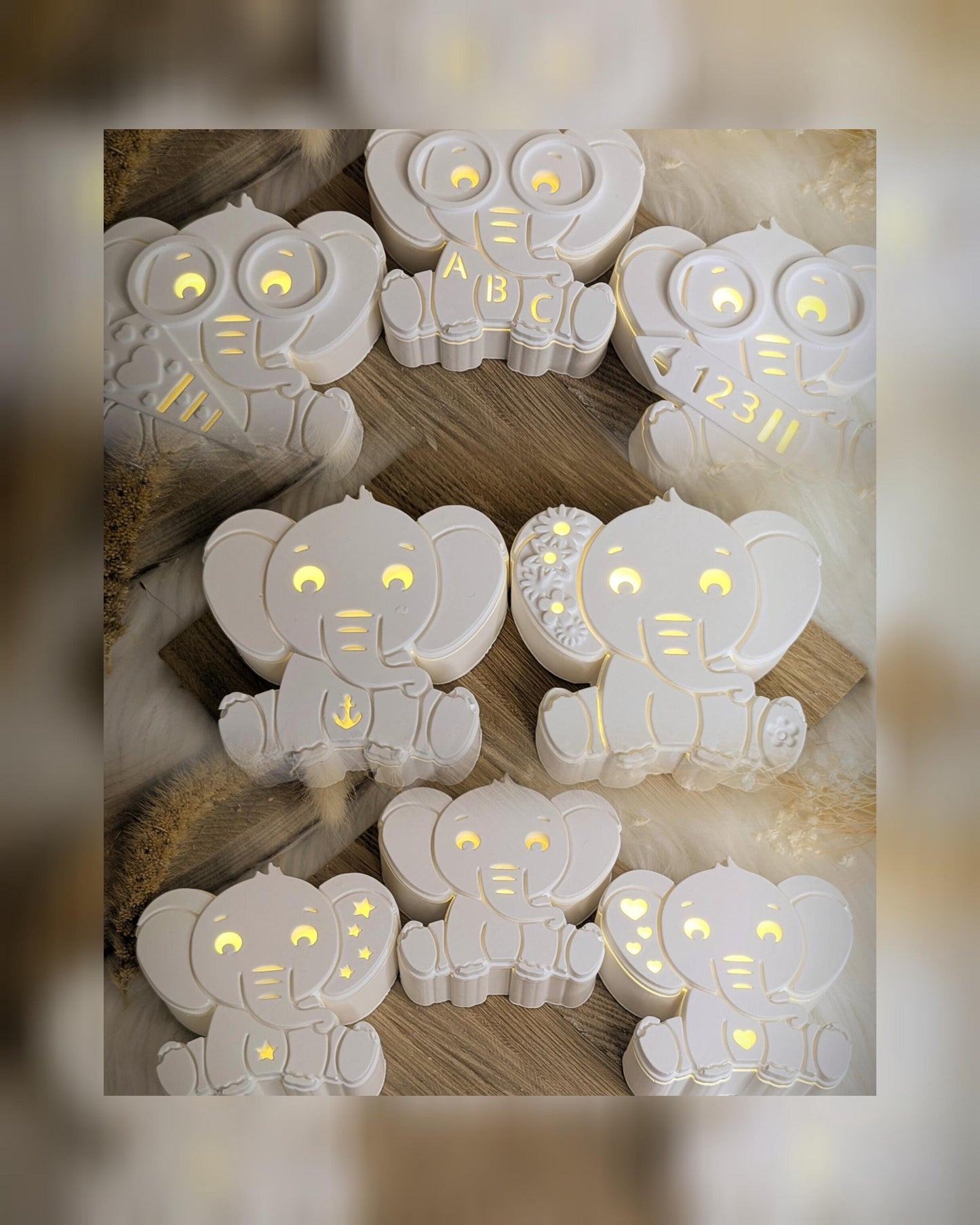 Silikonform für Leuchtfigur Elefant / Raysin / Silikonform