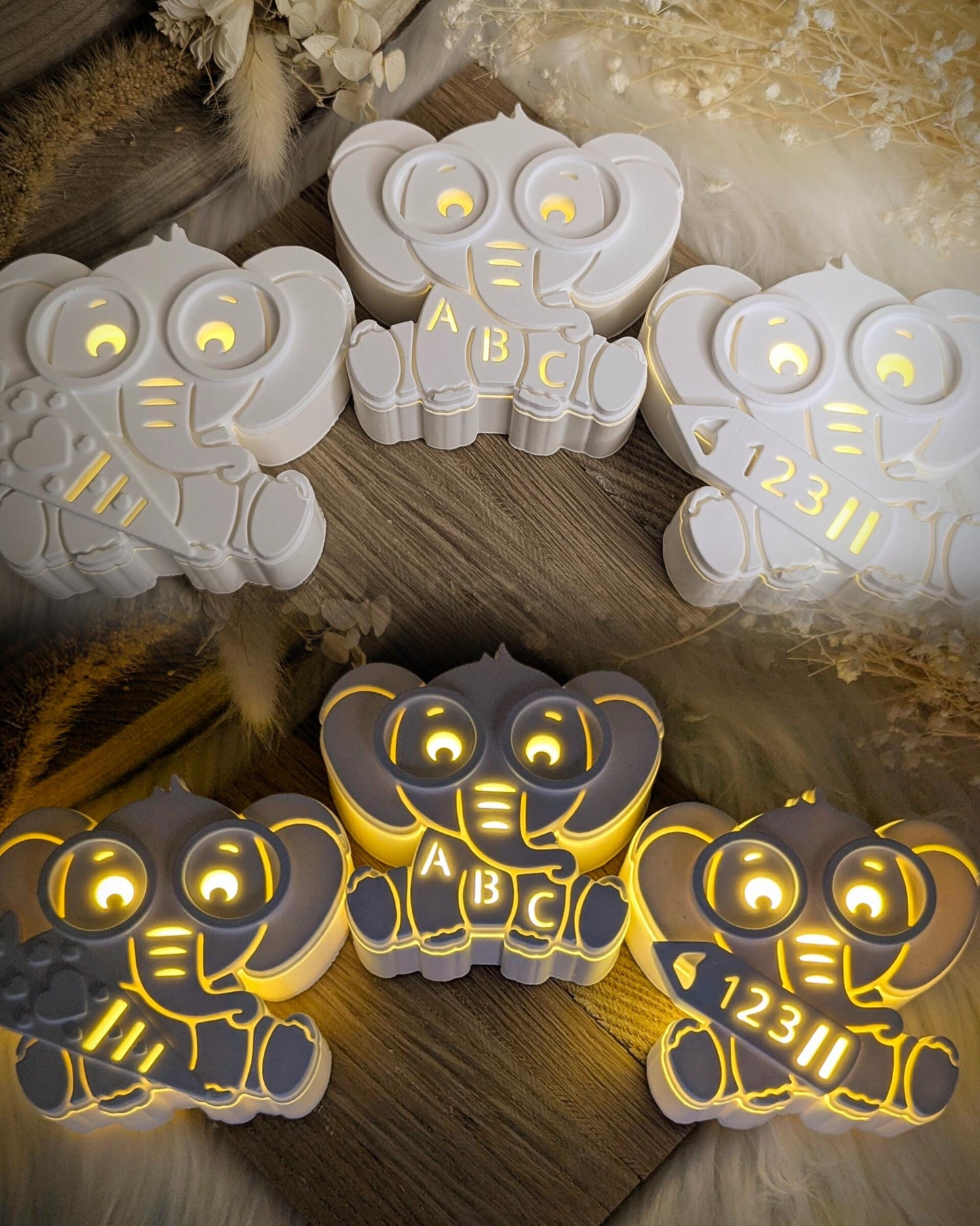Silikonform für Leuchtfigur Elefant / Raysin / Silikonform
