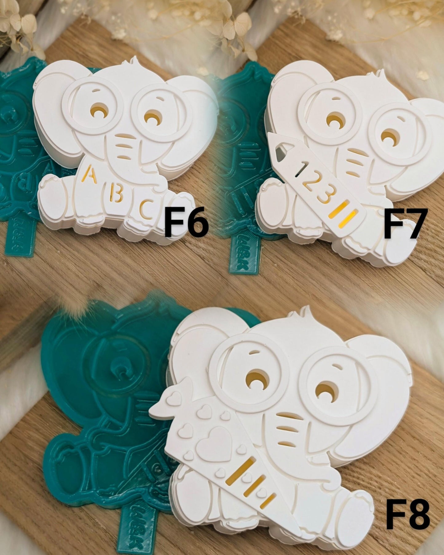 Silikonform für Leuchtfigur Elefant / Raysin / Silikonform