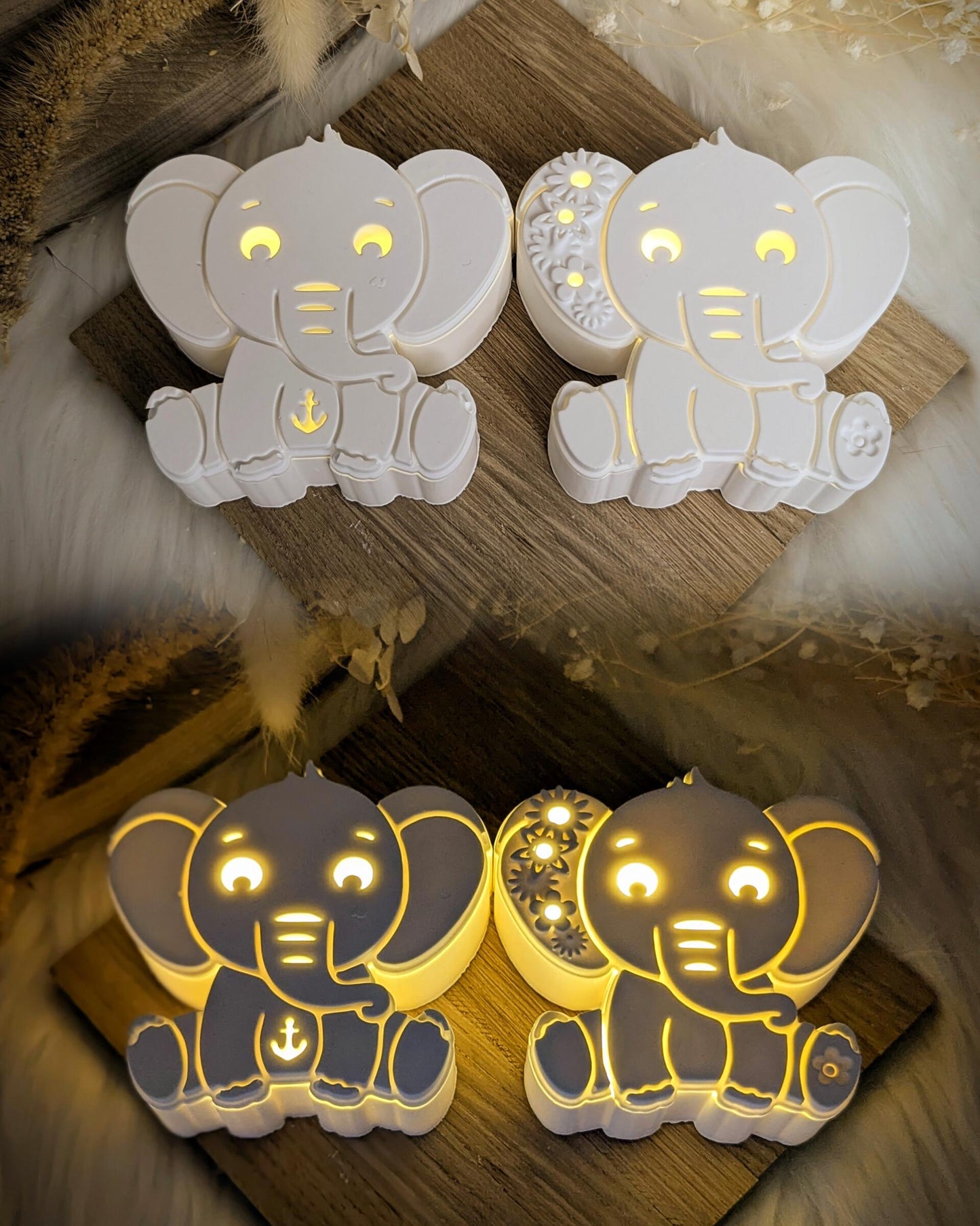 Silikonform für Leuchtfigur Elefant / Raysin / Silikonform