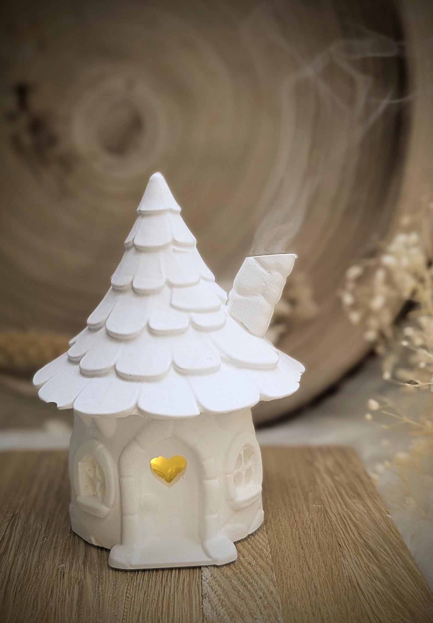 Silikonform Lichthaus Kaminchen / Räucherhaus / Miniatur / Gießform / Raysin / Silikonform