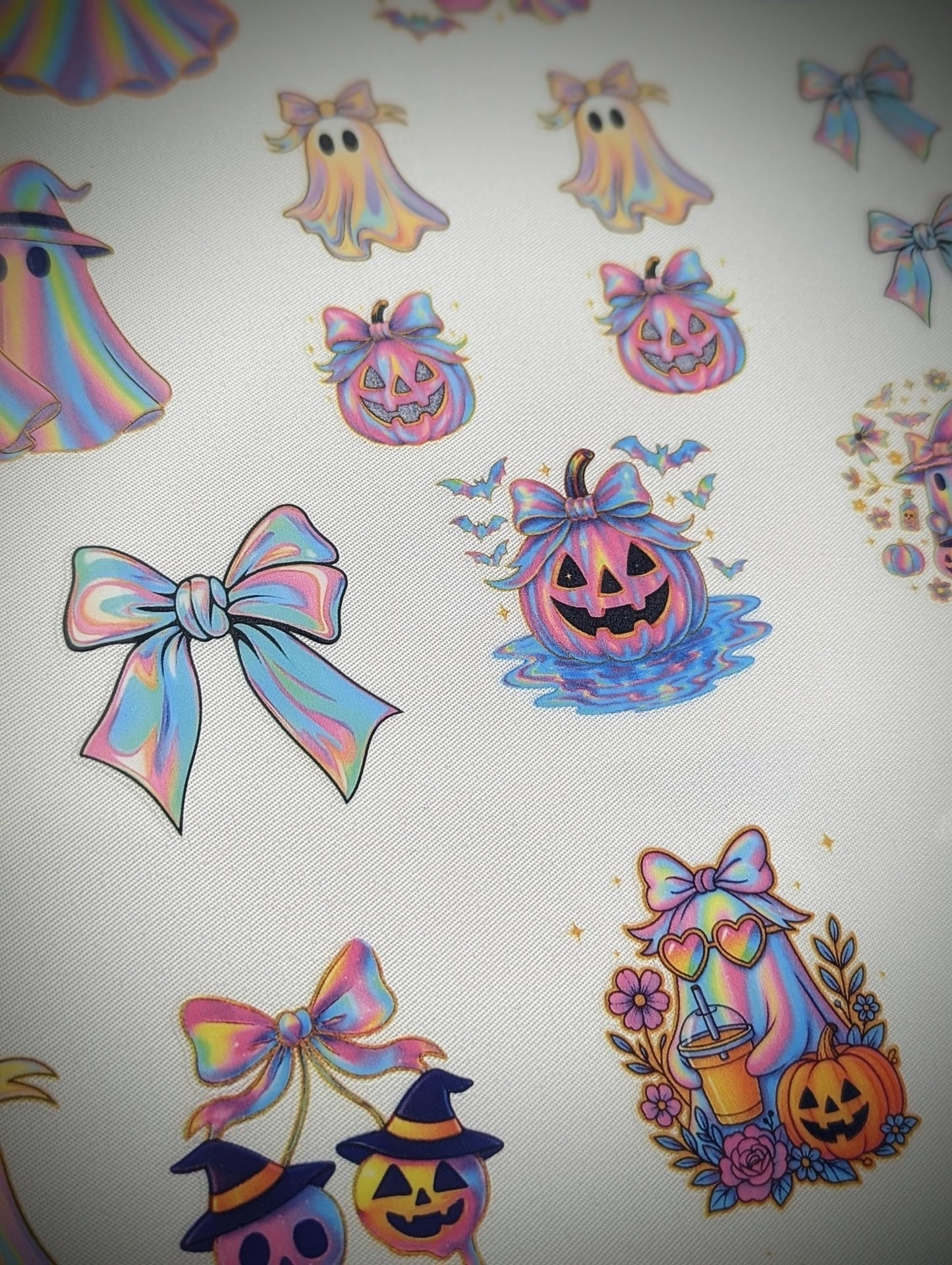 RubOn Sticker / Halloween Shiny / A4 Bogen / Randlos /Abreibebilder / DIY Sticker für z.B. Glas Holz