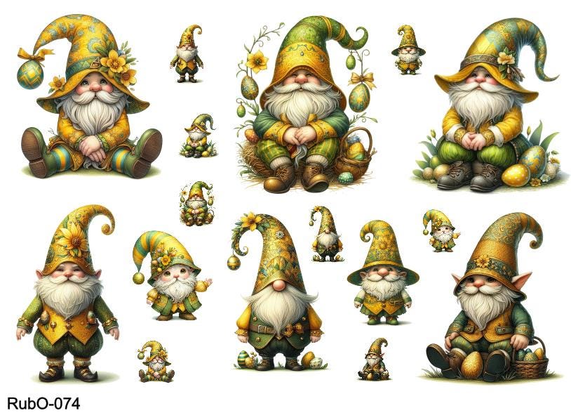 RubOn Sticker / Ostern #5 / A5 Bogen / Randlos / Abreibebilder / DIY Sticker für z.B. Glas Holz