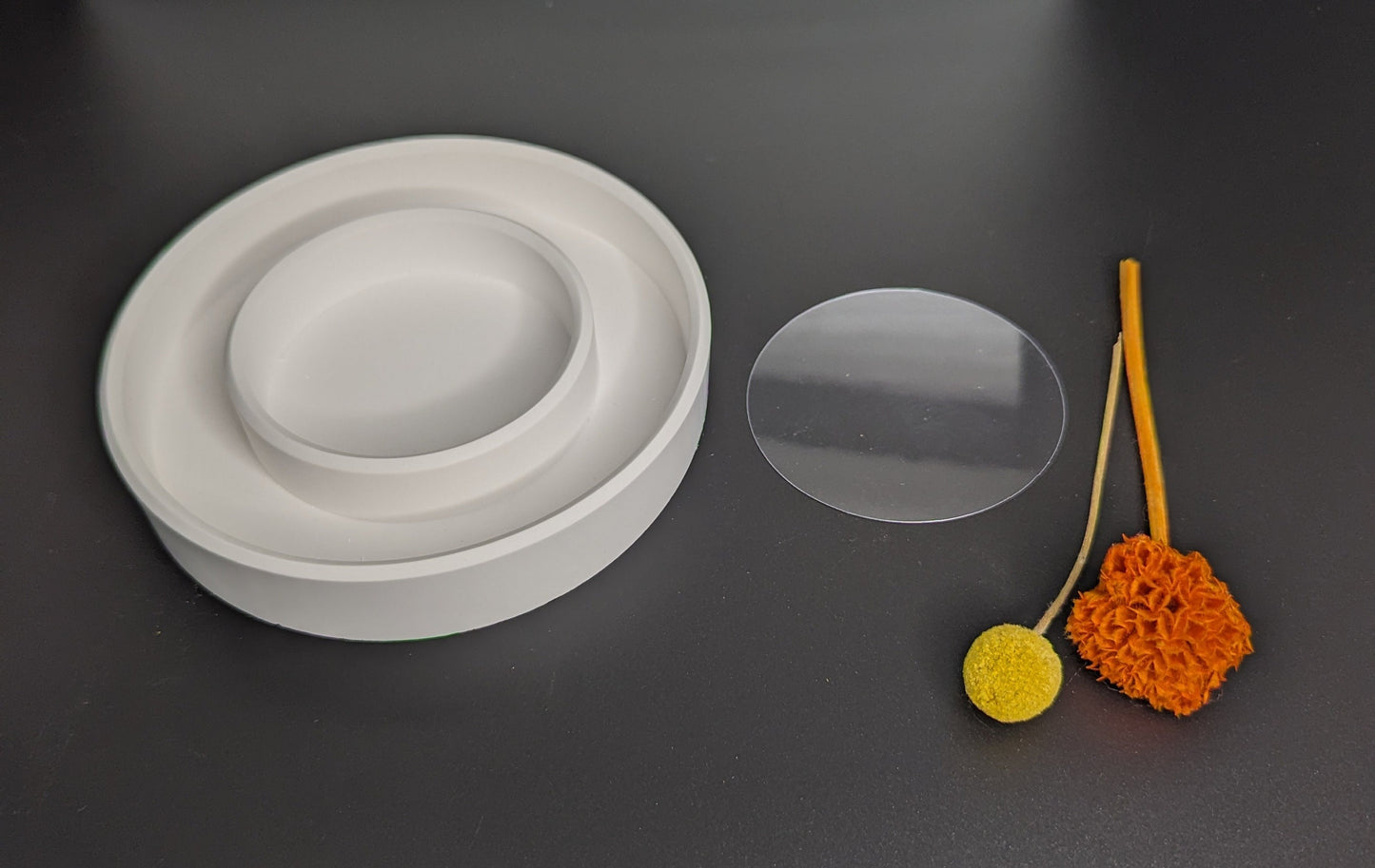 Schablonen / Einlegefolien 3er Set Ringteller für Silikonform 0,2mm / Prägungsfolien für Silikonformen 200 Mikron / Raysin