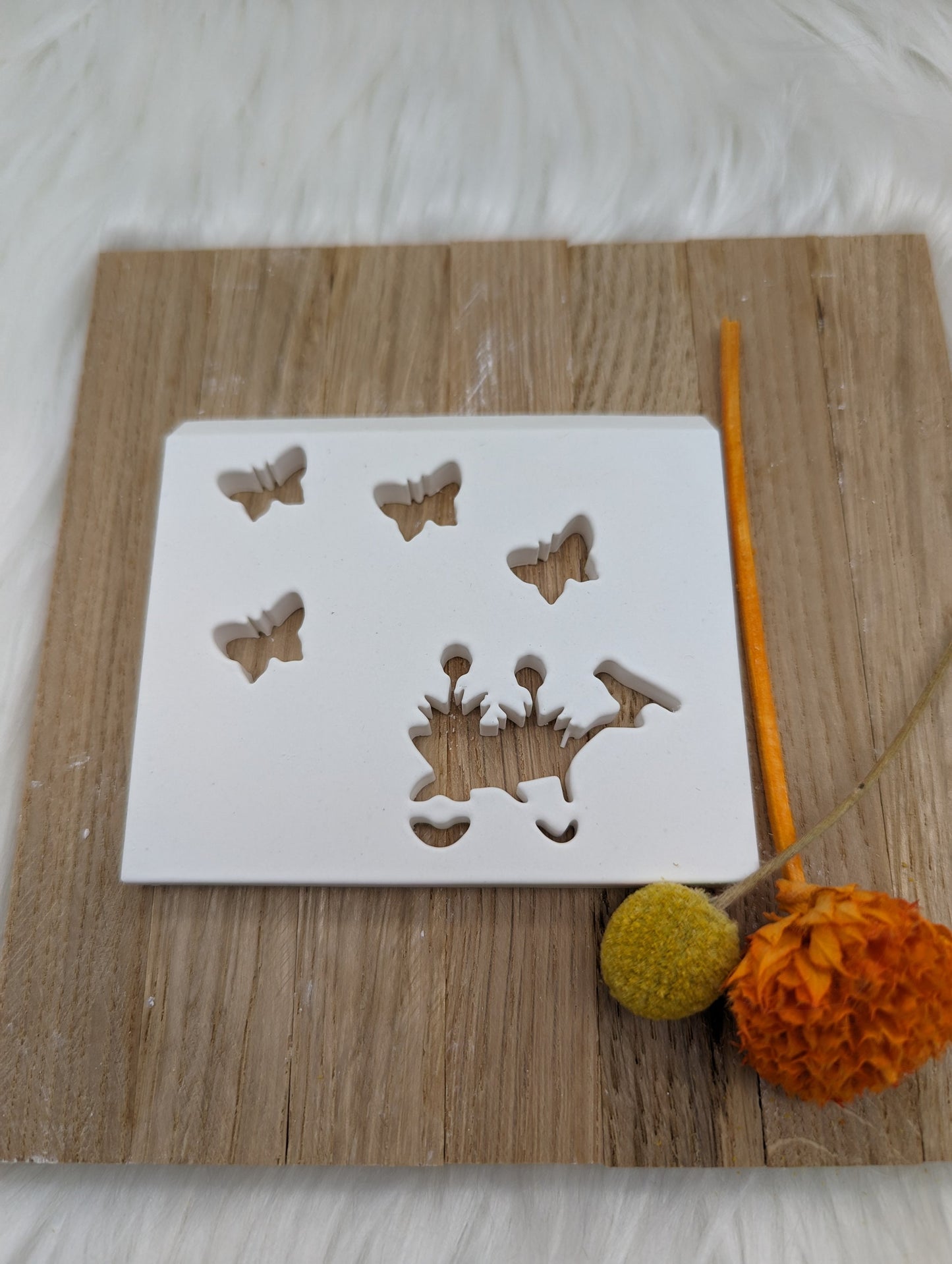 Silikonform für Lichthäuschen / Sommer / Schmetterling / Lichthaus / Lichthaus mit Dach / Raysin / Silikonform