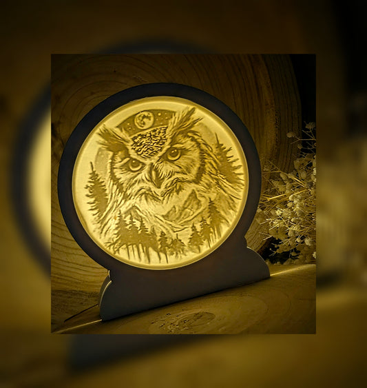 Loop Lampe/ Eulenzauber / Uhu / Premium-Qualität