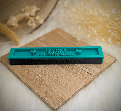 Klötzchen Gießform / Liebe / Holzoptik