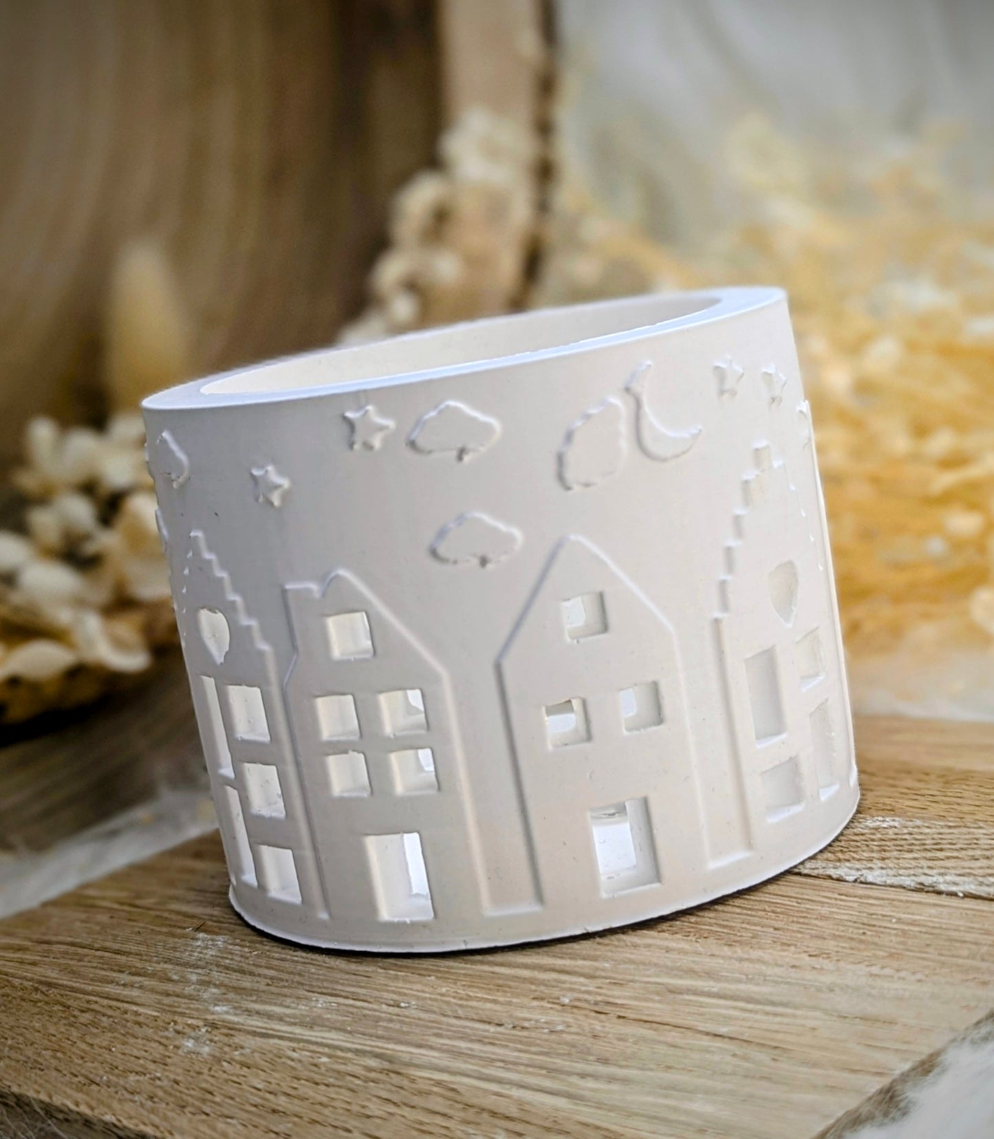 Silikonform für Lichtkranz V3 / Stadt im Sternenlicht