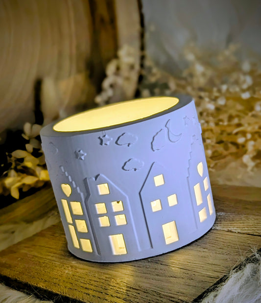 Silikonform für Lichtkranz V3 / Stadt im Sternenlicht