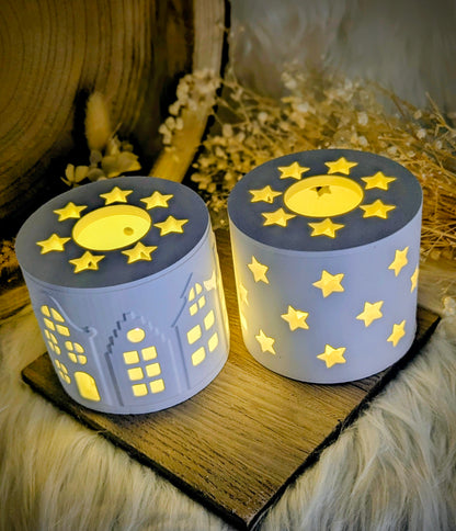 Silikonform für Lichtkranz V3 / Altstadthäuser