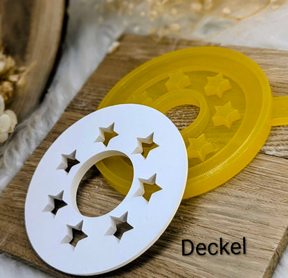 Silikonform Deckel für Lichtkranz V3/ Sterne