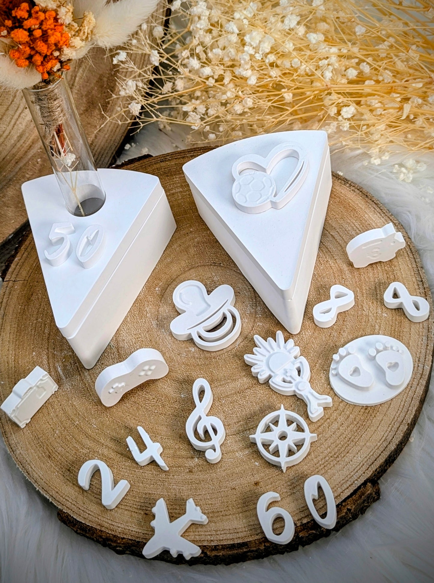 Silikonform Tortenstück / mit Fach / Geschenkverpackung