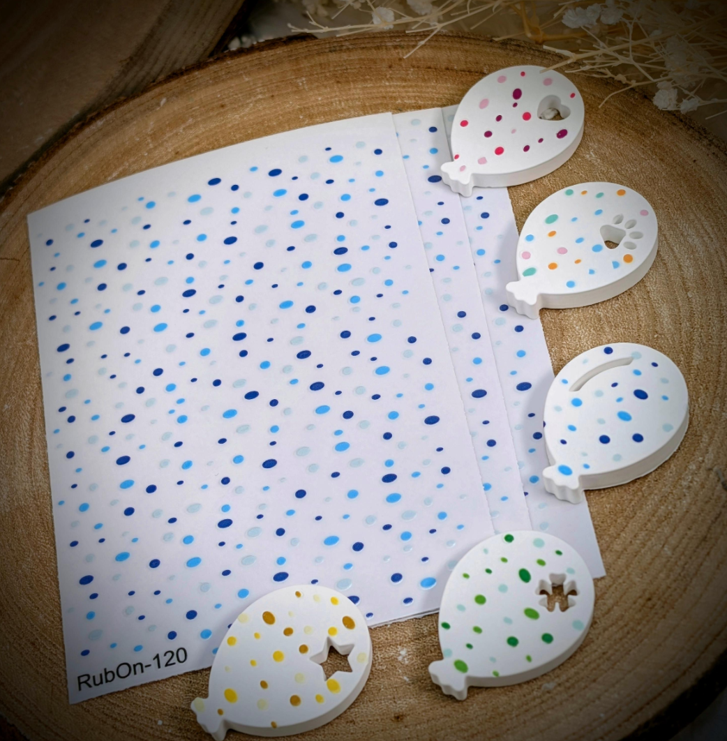 RubOn Sticker / Punkte / A6 Bogen / Randlos