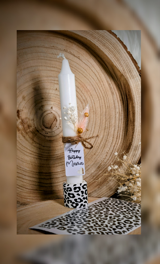 RubOn Sticker / Leo-Print Schwarz / A6 Bogen / Randlos