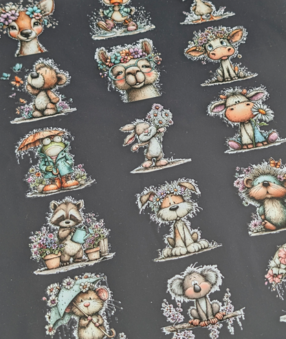 RubOn Sticker / Frühling / A4 Bogen / Randlos