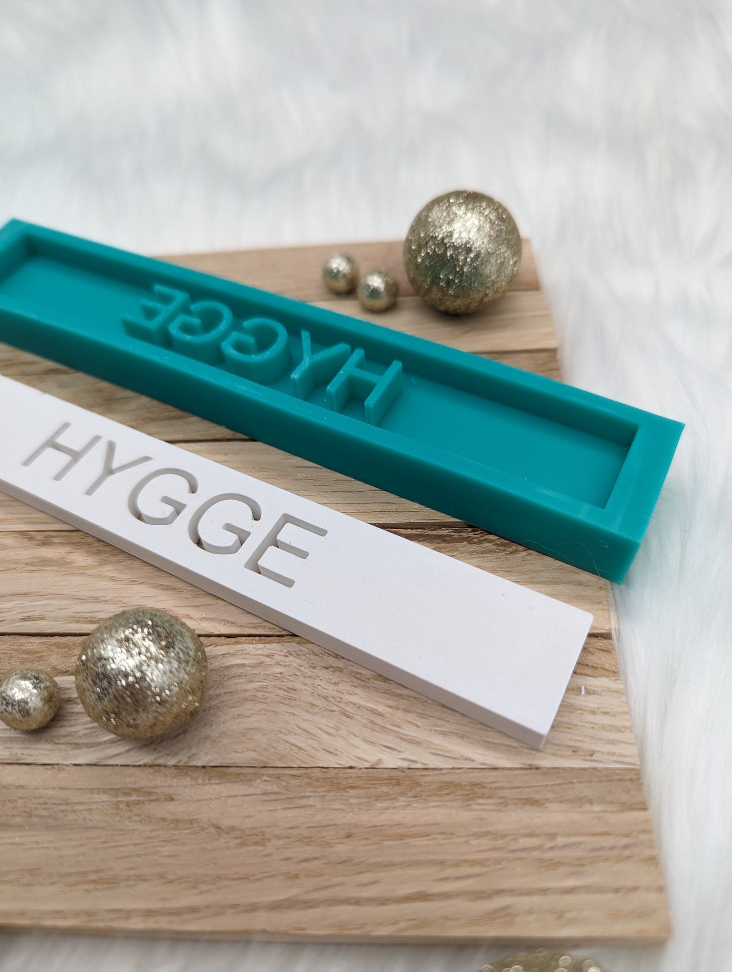 Klötzchen Gießform / HYGGE / Silikonform für Klötzchen /160x22x8 mm / Silikon Klötzchen Gießform /Gießform Klötzchen