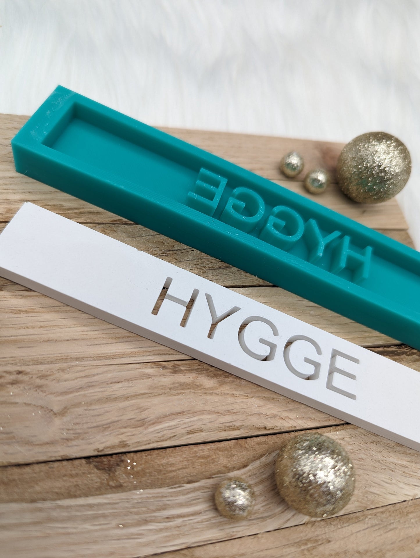 Klötzchen Gießform / HYGGE / Silikonform für Klötzchen /160x22x8 mm / Silikon Klötzchen Gießform /Gießform Klötzchen
