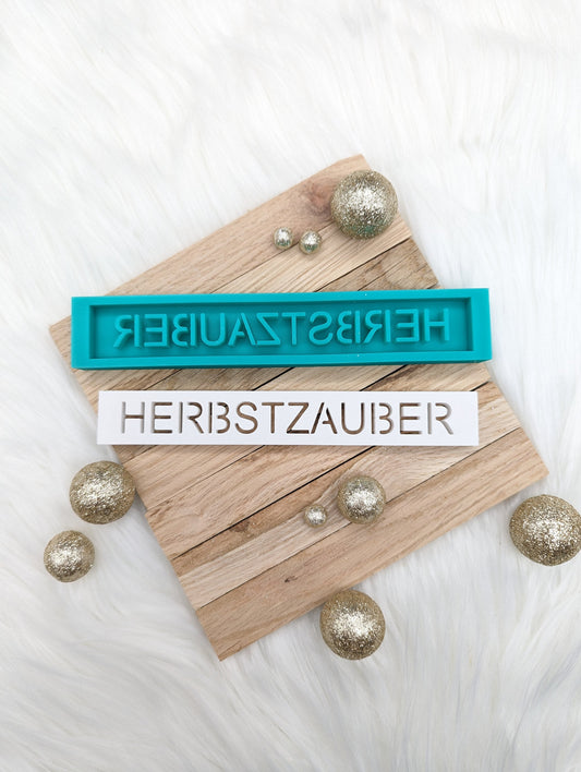 Klötzchen Gießform / HERBSTZAUBER / Silikonform für Klötzchen /160x22x8 mm / Silikon Klötzchen Gießform /Gießform Klötzchen