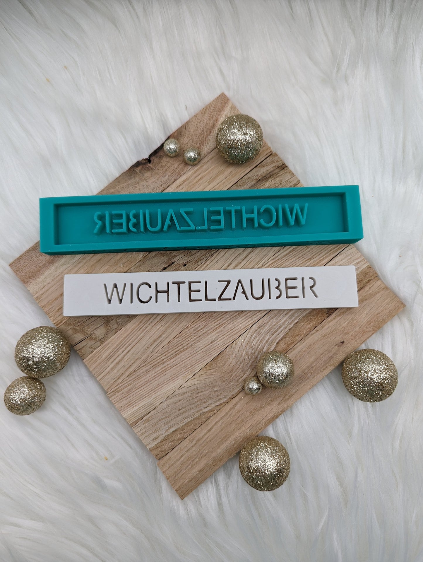 Klötzchen Gießform / WICHTELZAUBER / Silikonform für Klötzchen /160x22x8 mm / Silikon Klötzchen Gießform /Gießform Klötzchen
