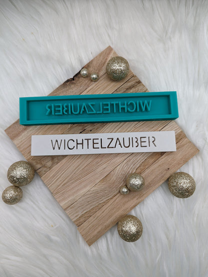 Klötzchen Gießform / WICHTELZAUBER / Silikonform für Klötzchen /160x22x8 mm / Silikon Klötzchen Gießform /Gießform Klötzchen