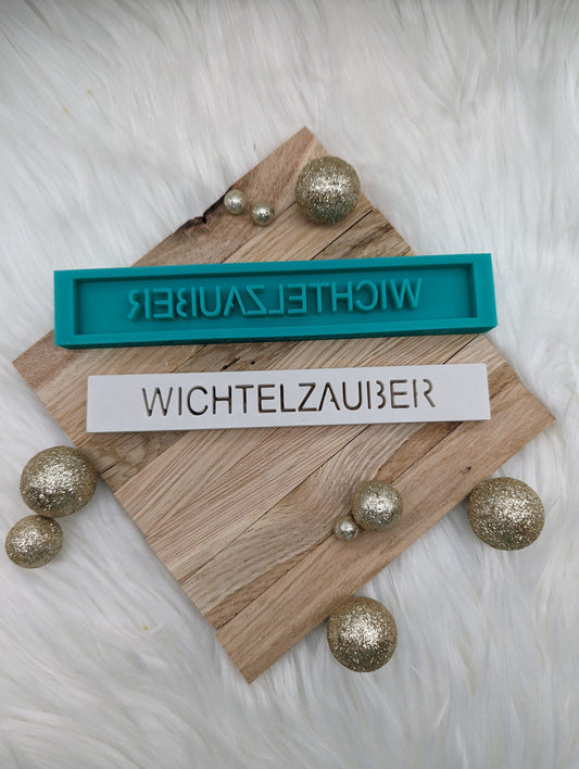 Klötzchen Gießform / WICHTELZAUBER / Silikonform für Klötzchen /160x22x8 mm / Silikon Klötzchen Gießform /Gießform Klötzchen