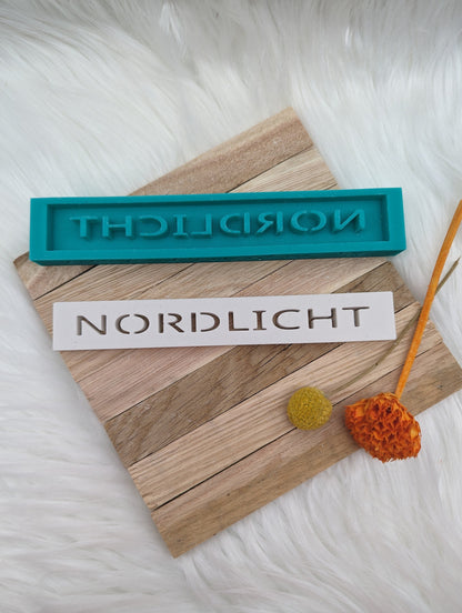 Klötzchen Gießform / NORDLICHT / Silikonform für Klötzchen / 160x22x8 mm / Silikon Klötzchen Gießform /Gießform Klötzchen