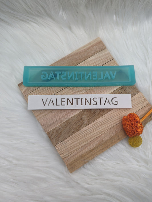 Klötzchen Gießform / VALENTINSTAG / Silikonform für Klötzchen / 160x22x8 mm / Silikon Klötzchen Gießform /Gießform Klötzchen