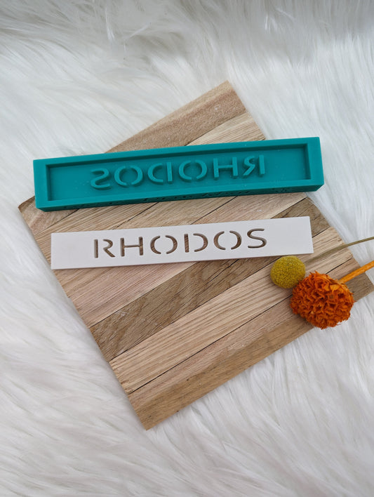 Klötzchen Gießform / RHODOS / Silikonform für Klötzchen / 160x22x8 mm / Silikon Klötzchen Gießform /Gießform Klötzchen
