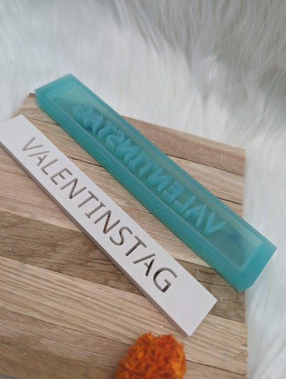Klötzchen Gießform / VALENTINSTAG / Silikonform für Klötzchen / 160x22x8 mm / Silikon Klötzchen Gießform /Gießform Klötzchen