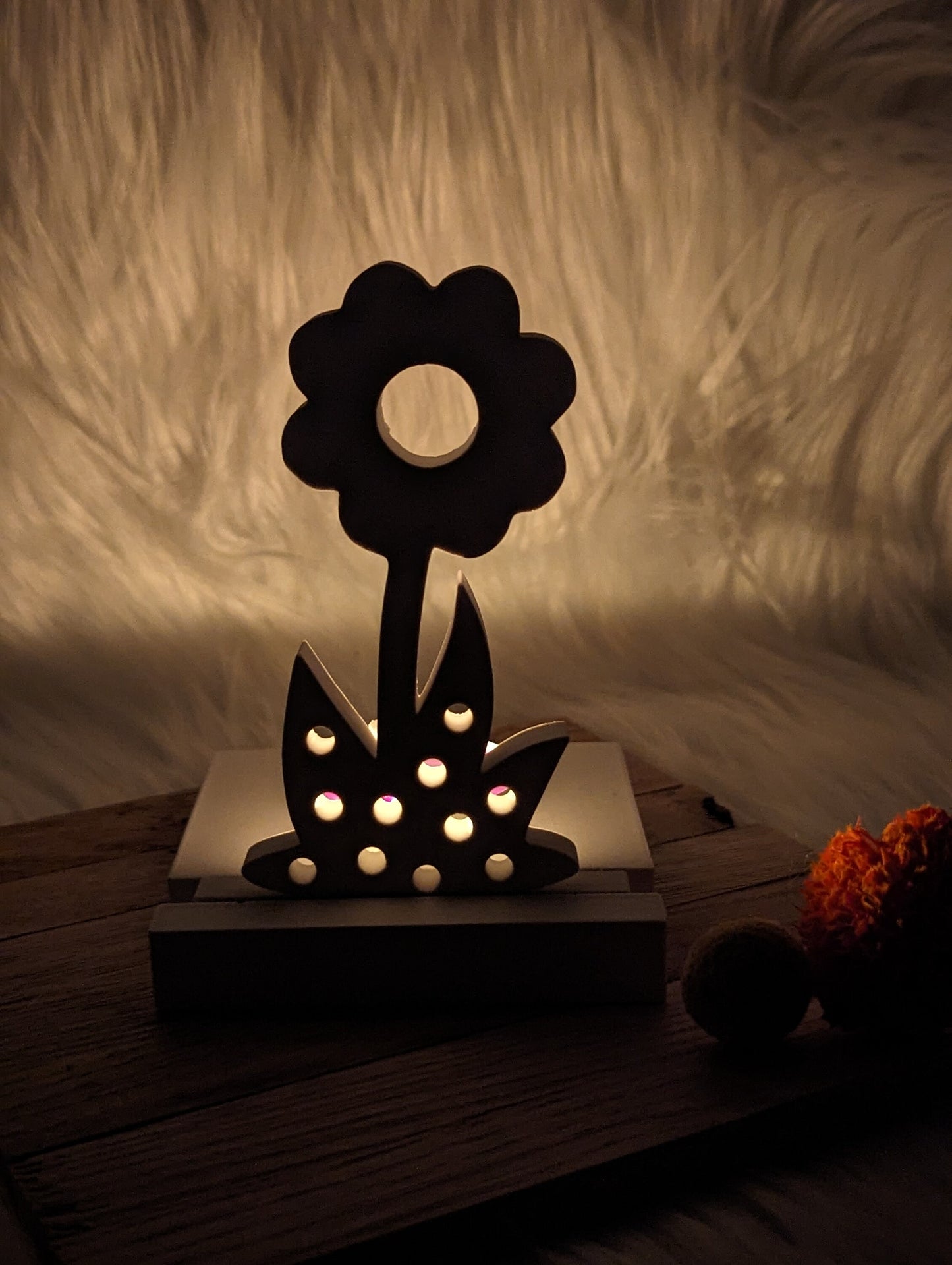 Silikonform Blume für Einschieber / Blume / Teelichthalter / Einschieber / Raysin / Silikonform