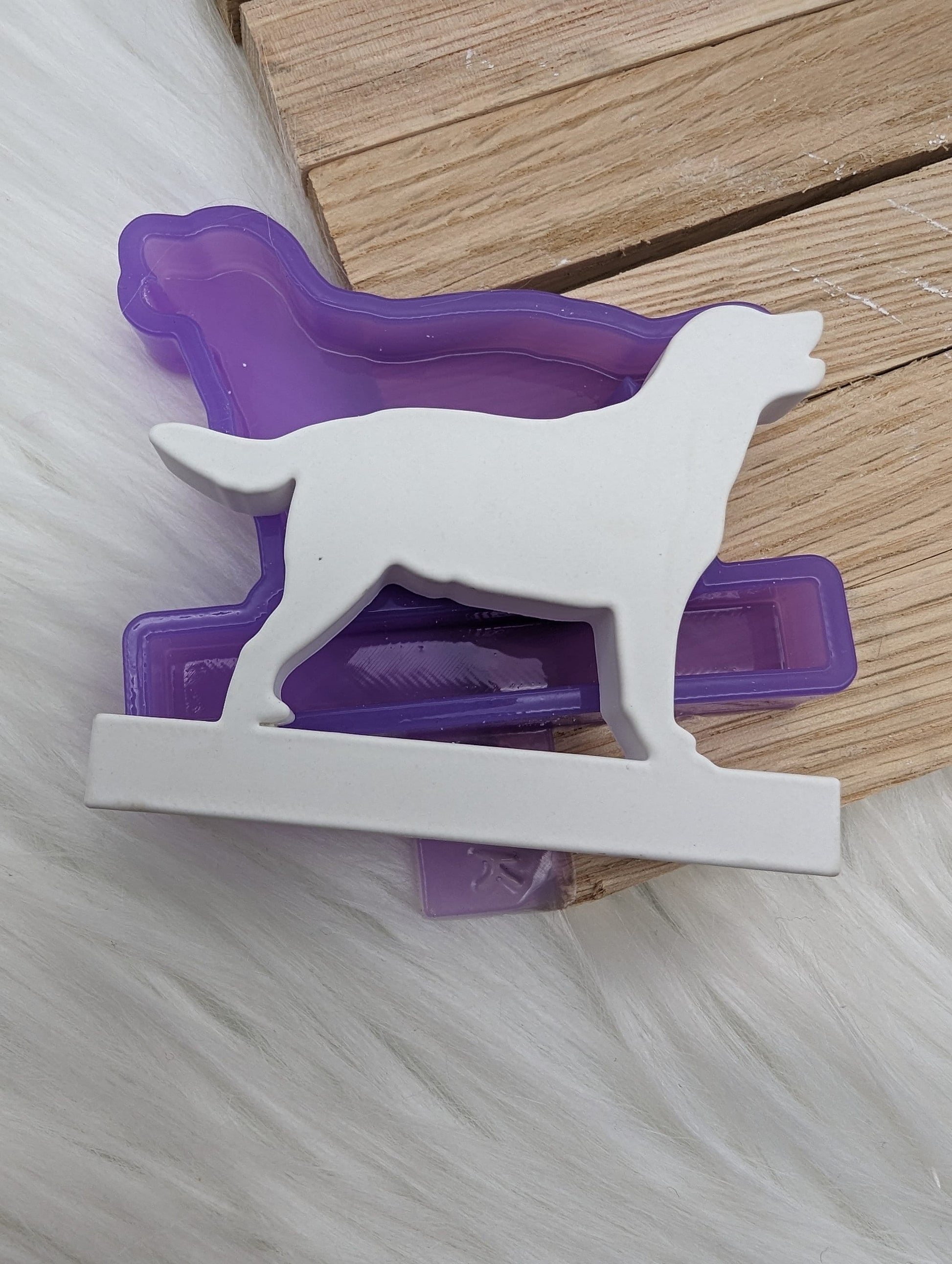 Silikonform Set Hund Labrador für Einschieber / Hund / Bodenplatte Lichthaus / Teelichthalter / Einschieber / Silikonform