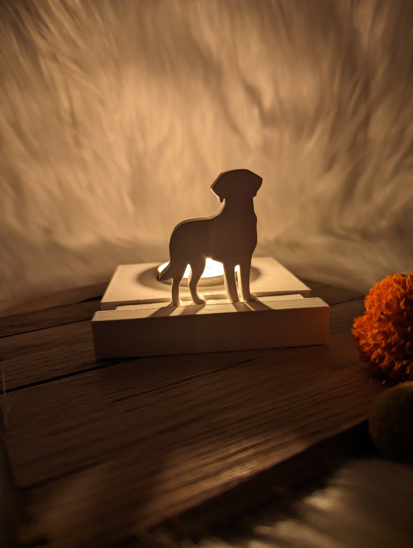 Silikonform Set Hund Labrador für Einschieber / Hund / Bodenplatte Lichthaus / Teelichthalter / Einschieber / Silikonform