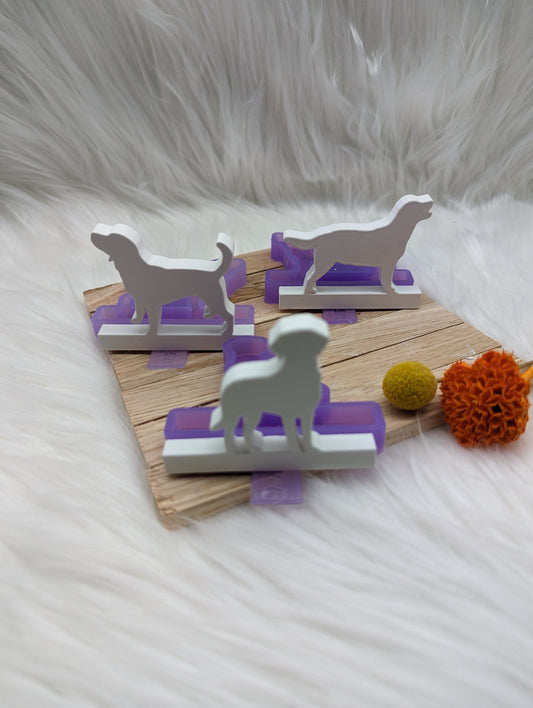 Silikonform Set Hund Labrador für Einschieber / Hund / Bodenplatte Lichthaus / Teelichthalter / Einschieber / Silikonform