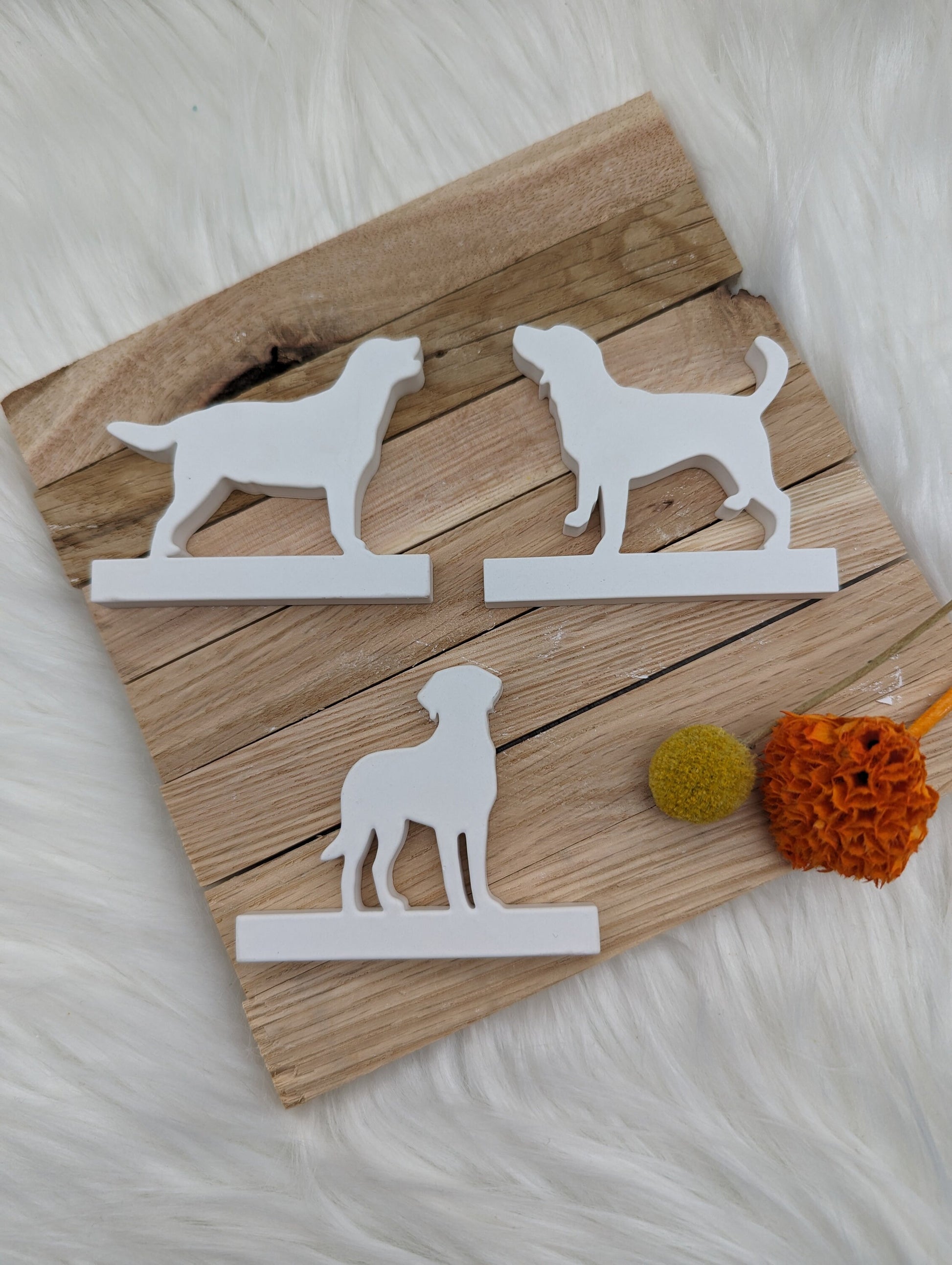 Silikonform Set Hund Labrador für Einschieber / Hund / Bodenplatte Lichthaus / Teelichthalter / Einschieber / Silikonform