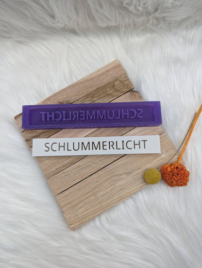 Klötzchen Gießform / SCHLUMMERLICHT / Silikonform für Klötzchen / 160x22x8 mm / Silikon Klötzchen Gießform /Gießform Klötzchen