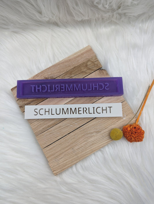 Klötzchen Gießform / SCHLUMMERLICHT / Silikonform für Klötzchen / 160x22x8 mm / Silikon Klötzchen Gießform /Gießform Klötzchen