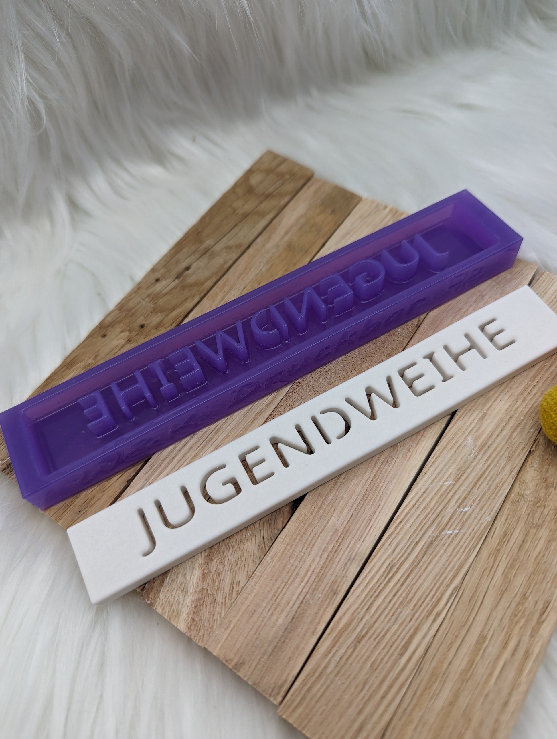 Klötzchen Gießform / JUGENDWEIHE / Silikonform für Klötzchen / 160x22x8 mm / Silikon Klötzchen Gießform /Gießform Klötzchen